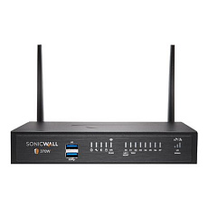 SonicWall TZ Series (Gen 7) TZ370W - Bezpečnostní zařízení - s 3 roky pokročilé ochrany a Cloud Secure Edge na 1 rok SIA-Basic (10 uživatelů) a 1 rok SPA-Advanced (3 uživatelé) - 1GbE - Wi-Fi 5 - 2.4 GHz, 5 GHz - SonicWall Promotional Tradeup - desktop