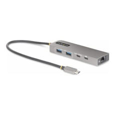StarTech.com 3-Port USB-C Hub with 2.5 Gigabit Ethernet and 100W Power Delivery Passthrough Laptop Charging, USB-C to 2x USB-A/1x USB-C, USB 3.2 10Gbps Type-C Adapter Hub - Windows/macOS/Linux/Chromebook (10G2A1C25EPD-USB-HUB) - Rozbočovač - kompaktní - 1 x USB-C + 3 x USB 3.1 + 1 x 2.5GBase-T - desktop