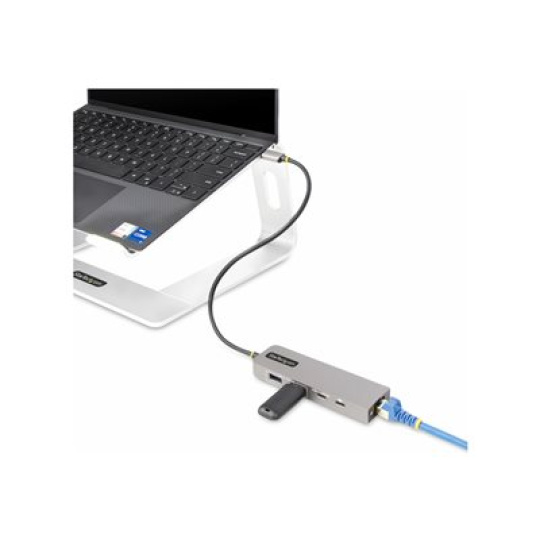 StarTech.com 3-Port USB-C Hub with 2.5 Gigabit Ethernet and 100W Power Delivery Passthrough Laptop Charging, USB-C to 2x USB-A/1x USB-C, USB 3.2 10Gbps Type-C Adapter Hub - Windows/macOS/Linux/Chromebook (10G2A1C25EPD-USB-HUB) - Rozbocovac - kompaktní - 1 x USB-C + 3 x USB 3.1 + 1 x 2.5GBase-T - desktop