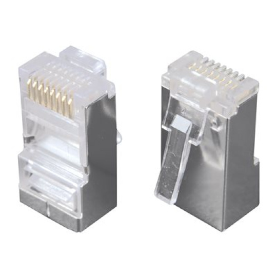 Solarix - Síťový konektor - RJ-45 (M) - odstíněný - CAT 5e - modulární