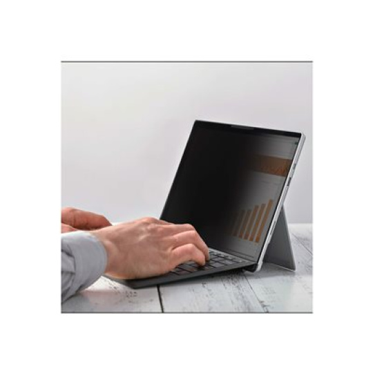 StarTech.com 4-Way 12.4in Surface Laptop Go 1/2/3 Privacy Screen Filter, Portrait/Landscape, Touch-Enabled, +/- 30 Deg. View, Blue Light Reduction, Matte Finish - Filtr pro zvýšení soukromí k notebooku (horizontální) - lepicí - 12.4" - cerná