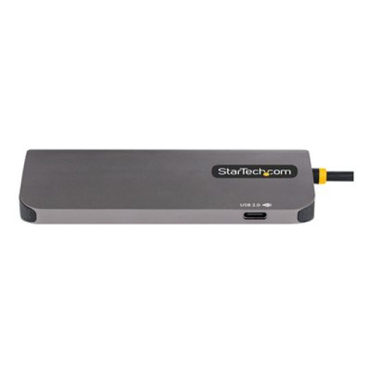 StarTech.com USB C Multiport Adapter, 4K 60Hz HDMI Video, 3-Port 5Gbps USB-A 3.2 Hub, 100W Power Delivery Passthrough, GbE, USB Type-C Mini Travel Dock with Charging, 12in/30cm Cable - USB C Laptop Docking Station (127B-USBC-MULTIPORT) - Dokovací stanice - USB-C - 1GbE