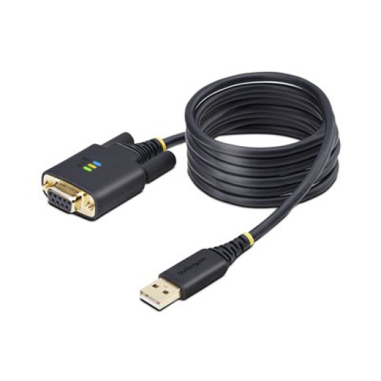 StarTech.com 6.6ft/2m USB to Null Modem Serial Adapter Cable, FTDI, RS232 - USB / sériový kabel - USB (M) do DB-9 (F) - 2 m - cerná