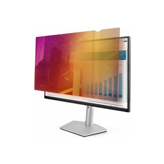 StarTech.com 24-inch 16:9 Gold Monitor Privacy Screen, Reversible Filter w/Enhanced Privacy, Glossy Computer Security Filter, Removable Screen Protector/Shield, +/- 30 Deg. - Filtr displeje ke zvýšení soukromí - dvoucestné - odstranitelné - zasunutí/lepení - 24" - zlatá, černá