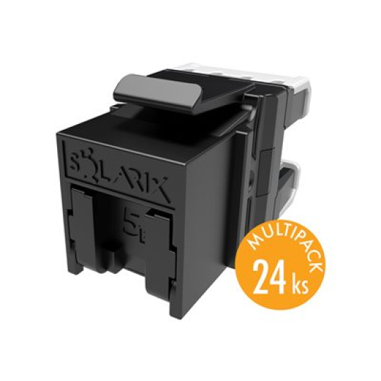Solarix SXKJ-5E-UTP-BK-NA - Modul - CAT 5e - UTP - RJ-45 - černá (balení 24)