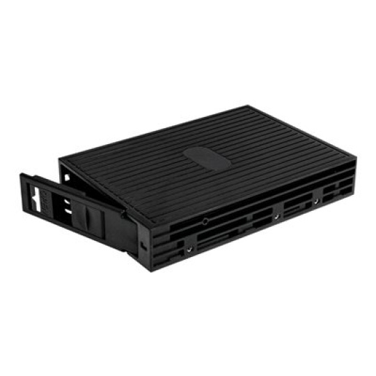 StarTech.com 2.5in SATA/SAS SSD/HDD to 3.5in SATA Hard Drive Converter - Storage bay adapter - 3.5" to 2.5" - black - 25SATSAS35 - Bay adaptér pro datový sklad - 3,5" na 2,5" - cerná - pro P/N: S352BU33HR, SATDOCK5U3ER, SATDUP11IMG, SATERASER4, SATSASDUPE11, SU2DUPERA11