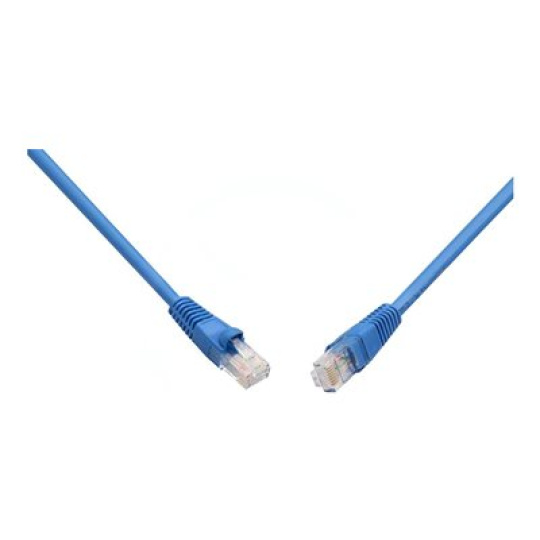 Solarix - Patch kabel - RJ-45 (M) do RJ-45 (M) - 1 m - 5.4 mm - UTP - CAT 6 - lisovaný, provedení bez hrbolků - modrá