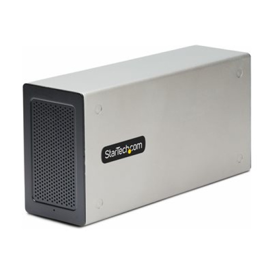 StarTech.com Thunderbolt 3 PCIe Expansion Chassis, Enclosure Box W/Dual PCI-E Slots, External PCIe Slots for Laptops/Desktops/All-In-Ones, 8K/4K Output Via TB3/DP 1.4 Ports - For PCI Express Cards (2TBT3-PCIE-ENCLOSURE) - Systémový bus extender - DP - 120 Watt - kompatibilní s TAA