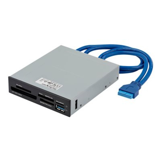 StarTech.com USB 3.0 Internal Multi-Card Reader with UHS-II Support - SecureDigital/Micro SD/Memory Stick/Compact Flash Memory Card Reader (35FCREADBU3) - Ctecka karet - 3,5" (CF I, CF II, MS, MS PRO, MMC, SD, MS Duo, MS PRO Duo, miniSD, microSD, SDHC, MS Micro, microSDHC, SXC, MS XC, MS PRO-HG) - USB 3.0