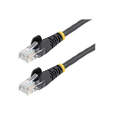 StarTech.com 5m Black Cat5e / Cat 5 Snagless Patch Cable 5 m - Patch kabel - RJ-45 (M) do RJ-45 (M) - 5 m - UTP - CAT 5e - provedení bez hrbolku - cerná