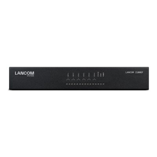 LANCOM 2100EF - Brána SD-WAN - with fiber and Ethernet - 1GbE, 2.5GbE - 1U - spravování cloudem - montáž na stul / do skríne