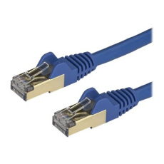 StarTech.com 50cm CAT6A Ethernet Cable, 10 Gigabit Shielded Snagless RJ45 100W PoE Patch Cord, CAT 6A 10GbE STP Network Cable w/Strain Relief, Blue, Fluke Tested/UL Certified Wiring/TIA - Category 6A - 26AWG (6ASPAT50CMBL) - Patch kabel - RJ-45 (M) do RJ-45 (M) - 50 cm - STP - CAT 6a - provedení bez hrbolku - modrá