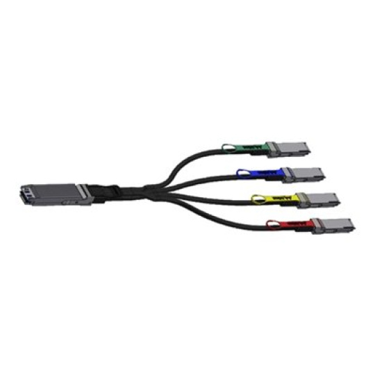 NVIDIA LinkX - Prímo pripojitelný rozbocovací kabel 800GBase-CU na 200GBase-CU - OSFP do QSFP112 - 2 m - IB twin port NDR, pasivní