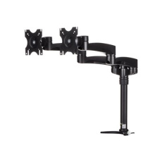 StarTech.com Desk Mount Dual Monitor Arm - Articulating - Supports Monitors 12" to 24" - Adjustable VESA Monitor Arm - Grommet or Desk Mount - Black (ARMDUAL) - Montážní sada - nastavitelné rameno - pro 2 LCD displeje - plast, ocel - cerná - velikost obrazovky: 12"-24" - upevnitelné na stul - pro P/N: ACCSMNT, ARMSTSLG, DK30A2DH, DK30C2DAGPD, DK30C2HAGPD, TB3DK2DPM2, TB3DK2DPPD