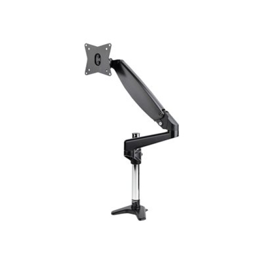 StarTech.com Desk Mount Monitor Arm for Single VESA Display up to 32" or 49" Ultrawide 8kg/17.6lb, Full Motion Articulating & Height Adjustable w/ Cable Management, C-Clamp, Grommet Mount - Single Monitor Arm - Montážní sada (sestava ramene, montáž VESA) - nastavitelné rameno s plným rozsahem pohybu - pro obrazovka - pevná ocel - velikost obrazovky: 32"-49" - upevnitelné na stůl