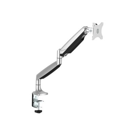 StarTech.com Desk Mount Monitor Arm, Heavy Duty Ergonomic VESA Monitor Arm, Single Display up to 9kg, Full Motion, Height Adjustable, Articulating, Aluminum, C-Clamp/Grommet, Silver - Small Footprint Design - Montážní sada - nastavitelné rameno - pro Displej LCD - vysoce odolný hliník - stríbrná - velikost obrazovky: 12"-34" - upevnitelné na stul - pro P/N: ACCSMNT, MONPROTECT