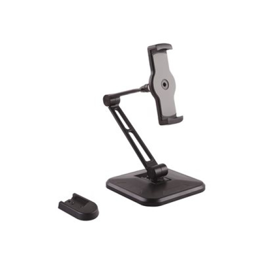 StarTech.com Universal Tablet Stand - Portable Tablet Stand w/ Optional Wallmount Base - Adjustable Pivoting Tablet Stand (ARMTBLTDT) - Montážní sada (montážní deska pro umístení na zdi, základna stojanu, tlacítko, kryt základny) - nastavitelné rameno - pro tablet - hliník, plast - velikost obrazovky: 4.7"-12.9" - montáž na stenu - pro P/N: DK30CHPH, STSCART