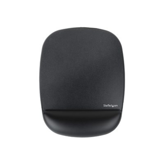 StarTech.com Mouse Pad with Hand rest, 6.7x7.1x 0.8 in (17x18x2cm), Ergonomic Mouse Pad with Wrist Support, Desk Wrist Pad w/ Non-Slip PU Base for Office/Home/Computer/Laptop - Cushioned Gel Mouse Pad w/ Palm Rest - Podložka pro myš s polštárkem pro zápestí - cerná - kompatibilní s TAA