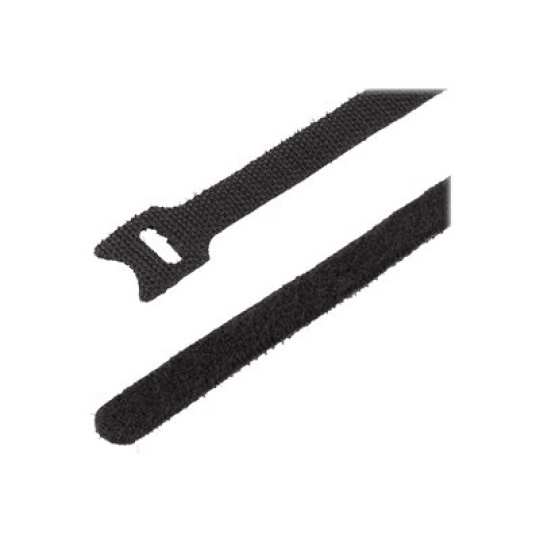 StarTech.com 6in Hook and Loop Cable Ties, 50 Pack, Black, Reusable Cable Straps, Adjustable and Flexible, Cord Organizer Tie/Wraps for Professional Cable Management - Wire Loop Ties (B506I-HOOK-LOOP-TIES) - Kabelová stahovací páska - hook and loop - 15 m - cerná (balení 50)