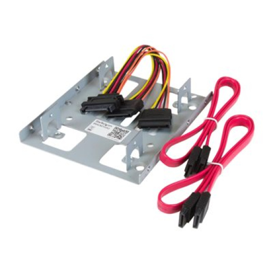 StarTech.com 2.5" to 3.5" SATA Hard Drive Mounting Bracket Kit - Dual SATA SSDs/HDDs Mounting Bracket for Mounting Bay (BRACKET25X2) - Bay adaptér pro datový sklad - 3,5" na 2,5" - ocelová - pro P/N: 25S22M2NGFFR, S322M225R, SAT2M2NGFF25, SAT32M225, SAT32MSAT257, ST521PMINT