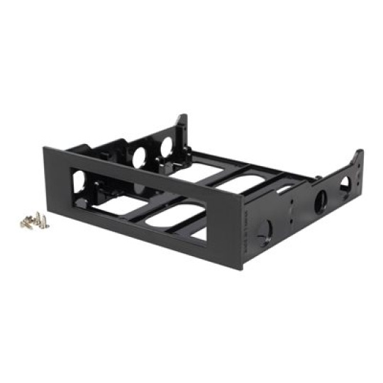 StarTech.com 3.5" to 5.25" Front Bay Adapter - Mount 3.5" HDD in 5.25" Bay - Hard Drive Mounting Bracket w/ Mounting Screws (BRACKETFDBK) - Bay adaptér pro datový sklad - cerná - pro P/N: 25SATSAS35HD, 35FCREADBU3, 35SAT225S3R, HSB225S3R, S251BU31REM, SATBP125VP