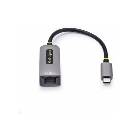 StarTech.com 2.5GbE USB-C to Ethernet Adapter - Sítový adaptér - USB-C 3.2 Gen 1 / Thunderbolt 3 - 10M/100M/1G/2.5 Gigabit Ethernet - šedá space gray