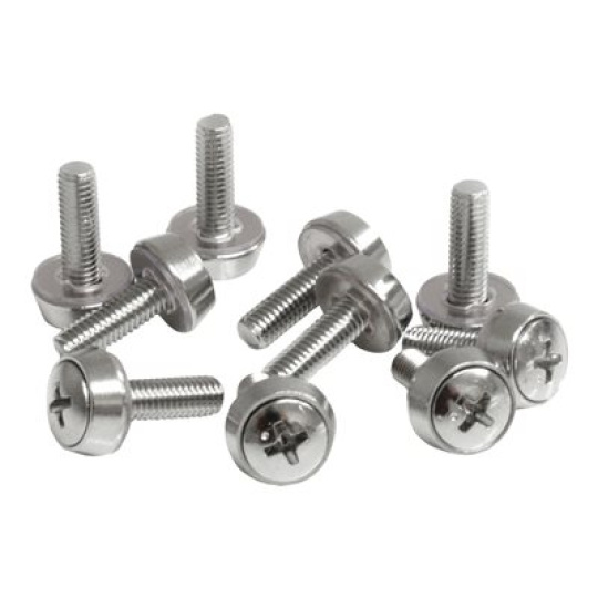 StarTech.com M5 x 12mm - Screws - 100 Pack - M5 Mounting Screws for Server Rack & Cabinet (CABSCREWSM5) - Sada šroubu (balení 100) - pro P/N: RACK-18U-20-WALL-OA, RACK-21U-20-WALL-OA, RACK-24U-20-WALL-OA, RK12OD2, RK3236BKF