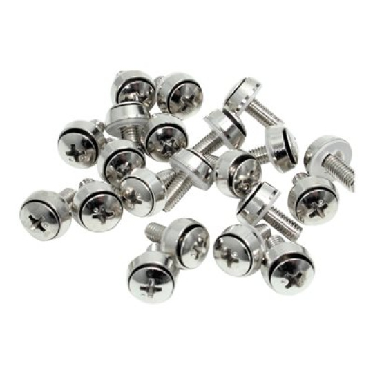 StarTech.com M6 x 12mm - Screws - 100 Pack - M6 Mounting Screws for Server Rack & Cabinet (CABSCREWSM62) - Sada šroubu (balení 100)