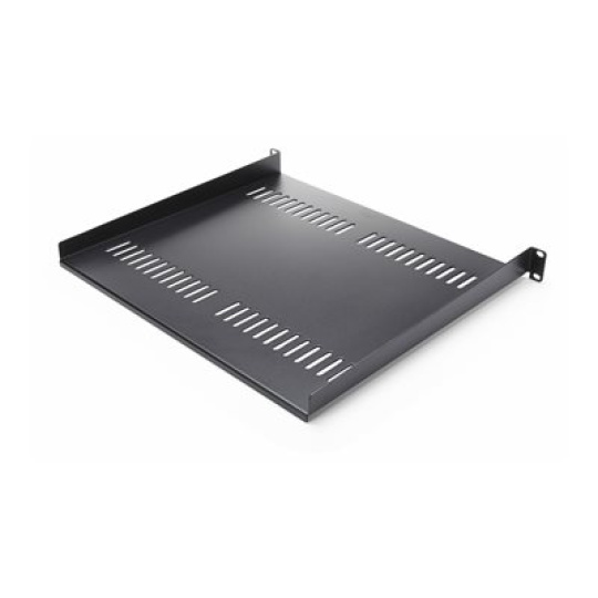 StarTech.com 2-Pack 1U Server Rack Shelf, Vented, 44lb Capacity, 16" Deep (CABSHELF116V2PK) - Police skríne - cerná - 1U - 19" (balení 2)