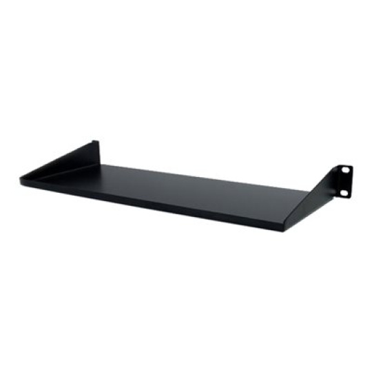 StarTech.com 1U Server Rack Cabinet Shelf, 7in Deep Fixed Cantilever Tray, Rackmount Shelf for 19" AV/Data/Network Equipment Enclosure with Cage Nuts & Screws, 33lbs Weight Capacity - 1U Rack Shelf 7" Deep (CABSHELF1U) - Police skríne - cerná - 1U - 19" - pro P/N: RK12OD2, RK2537BKM, RK3236BKF, RK4236BKB, RK4242BK24, RK4242BK30, RKQMCAB12V2