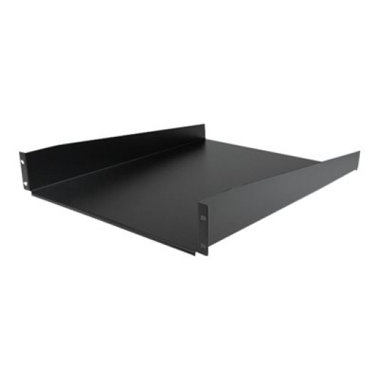 StarTech.com 2U Fixed Server Rack Mount Shelf, 22in Deep Steel Universal Cantilever Tray for 19" AV/Data/Network Equipment Rack with Cage Nuts & Screws, 50lbs Weight Capacity, 22" Deep - 2U Network Rack Shelf (CABSHELF22) - Police skríne - cerná - 2U - 22" - pro P/N: RK12OD2, RK2433BKM, RK2537BKM, RK3236BKF, RK4236BKB, RK4242BK24, RK4242BK30