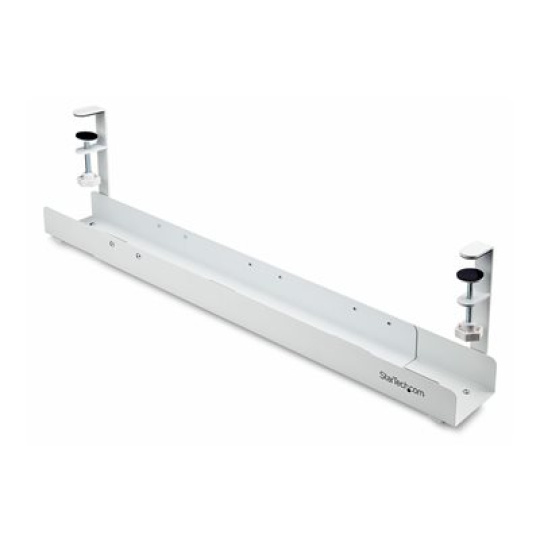 StarTech.com Under Desk Cable Management Tray, Clamp-on Installation - Zásuvka pro management kabelu - montáž pod stul - bílá - 120 cm