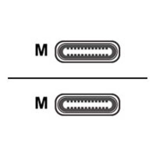 dbramante1928 re-charge - USB kabel - 24 pin USB-C (M) do 24 pin USB-C (M) - 1.5 m - pletený kabel, Podpora USB-C Power Delivery (60 W) - bílá