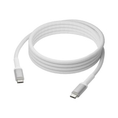 dbramante1928 re-charge it - USB kabel - 24 pin USB-C (M) do 24 pin USB-C (M) - pletený kabel, up to 100W charging power - bílá dbramante1928 re-charge it - USB kabel - 24 pin USB-C (M) do 24 pin USB-C (M) - pletený kabel, up to 100W charging power - bílá
