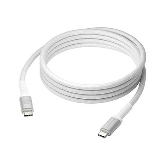 dbramante1928 re-charge it - USB kabel - USB-C (M) do USB-C (M) - 2 m - pletený, napájení USB (240 W), 100 % recyklovaný plast - bílá