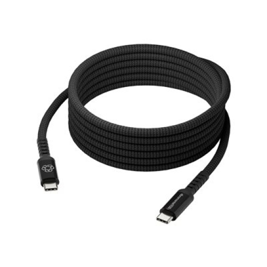 dbramante1928 IT - USB kabel - 24 pin USB-C (M) do 24 pin USB-C (M) - 3 m - USB napájení (100W), pletený kabel - cerná