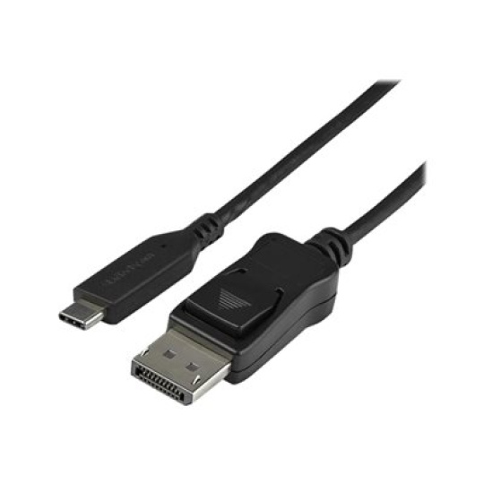 StarTech.com 3.3ft/1m USB C to DisplayPort 1.4 Cable, 4K/5K/8K USB Type-C to DP 1.4 Alt Mode Video Adapter Converter, HBR3/HDR/DSC, 8K 60Hz DP 1.4 Monitor Cable for USB-C and Thunderbolt 3 - USB-C to DP 8K Cable (CDP2DP141MB) - Externí video adaptér - USB-C - DisplayPort - cerná - pro P/N: TB4CDOCK