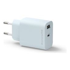 dbramante1928 re-charge - Sítový adaptér - 20 Watt - 2 výstupní konektory (24 pin USB-C, USB) - modrá - Evropa