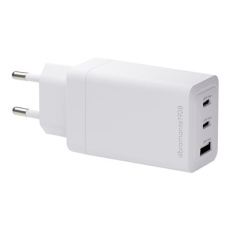 dbramante1928 re-charge - Sítový adaptér - 65 Watt - 3 výstupní konektory (2 x USB-C, USB) - bílá