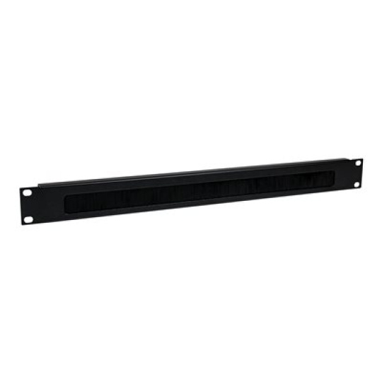 StarTech.com 1U High-density Brush Strip Cable Management Panel - Sturdy Steel Horizontal Data Centre Cable Management Panel (CMBRUSH1U) - Stojanový panel pro usporádání kabelu - cerná - 1U - 19" - pro P/N: RACK-18U-20-WALL-OA, RACK-21U-20-WALL-OA, RACK-24U-20-WALL-OA, RK12OD2, RK3236BKF