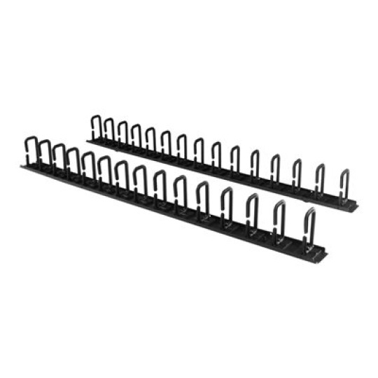 StarTech.com Vertical 0U Server Rack Cable Management w/ D-Ring Hooks - 40U Network Rack Cord Manager Panels - 2x 3ft Wire Organizers (CMVER40UD) - Sada pro správu kabelu D-ring - 1.83 m - cerná - 40U - pro P/N: RK2537BKM, RK4242BK24, RK4242BK30