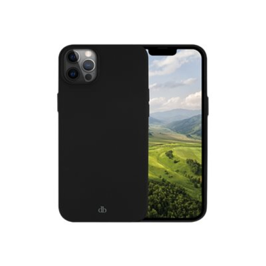 dbramante1928 Costa Rica - Zadní kryt pro mobilní telefon - silikon, recyklovaný plast - nocní cern - pro Apple iPhone 12, 12 Pro