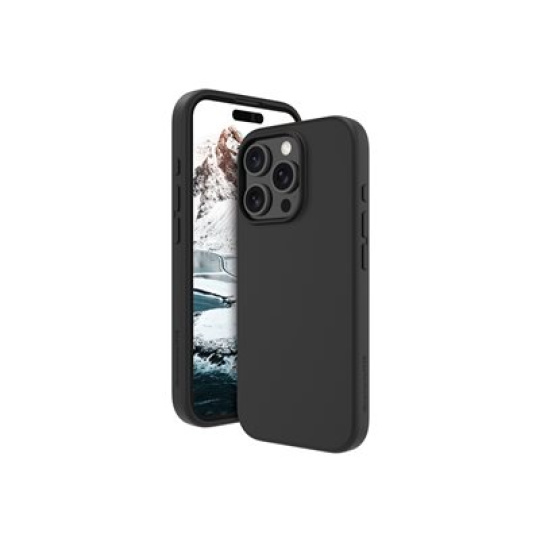 dbramante1928 Costa Rica - Zadní kryt pro mobilní telefon - plast, silikon, recyklovatelný plast - nocní cern - pro Apple iPhone 16 Pro