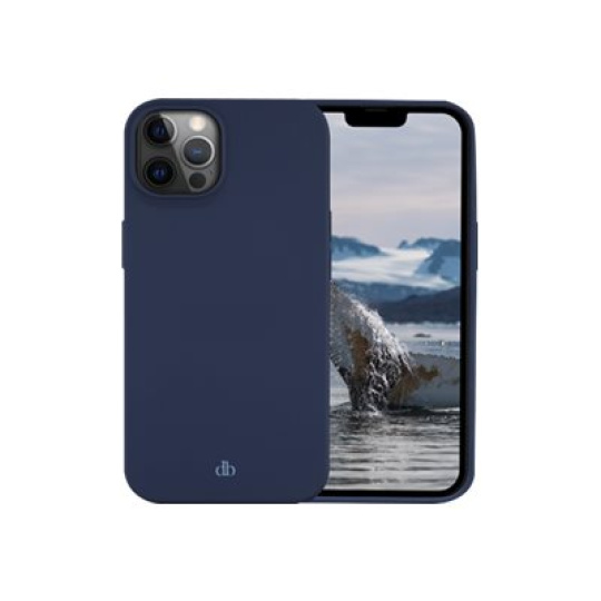 dbramante1928 Costa Rica - Zadní kryt pro mobilní telefon - silikon, recyklovaný plast - modrá pacifik - pro Apple iPhone 12, 12 Pro