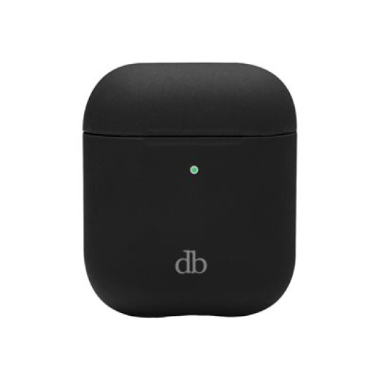 dbramante1928 Costa Rica - Case cover pro nabíjecí pouzdro bezdrátových sluchátek - silikon, recyklovaný plast - nocní cern - pro Apple AirPods (2. generace)