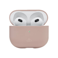 dbramante1928 Costa Rica - Pouzdro for wireless earphones - silikon, recyklovaný plast - ružová pink sand - pro Apple AirPods (tretí generace)