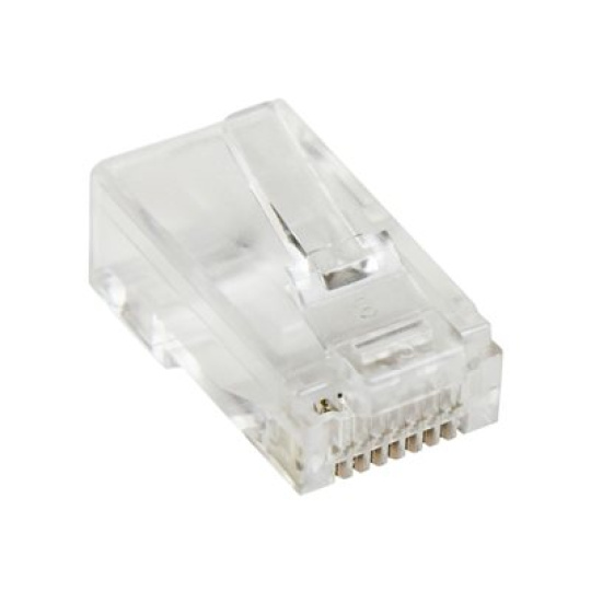 StarTech.com Cat5e RJ45 Stranded Modular Plug Connector - 50 Pkg - Bulk Cat 5e Plugs - 50x RJ45 Ends (CRJ4550PK) - Sítový konektor - RJ-45 (M) - CAT 5e (balení 50)