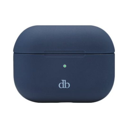 dbramante1928 Costa Rica - Pouzdro for headphones - silikon, recyklovaný plast - modrá pacifik - pro Apple AirPods with Charging Case