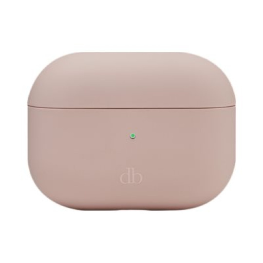 dbramante1928 Costa Rica - Pouzdro for headphones - silikon, recyklovaný plast - ružová pink sand - pro Apple AirPods with Charging Case