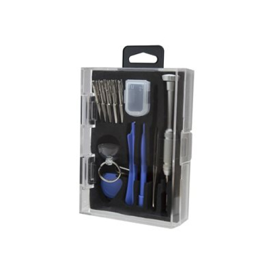 StarTech.com Cell Phone Repair Kit - with Case - Multipurpose - Computer Tool Kit - Electronics Kit - PC Tool Kit (CTKRPR) - Sada nástroju pro opravu telefonu - 23 kusy - v kufrík